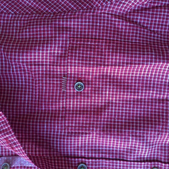 Ted Baker Red Short Sleeve Shirt- Men- Size S - Picture 6 of 8